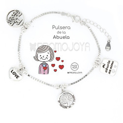 Pulsera Eres lo más de abuela plata 925mm