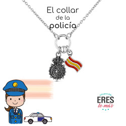 Colgante policia Nacional plata