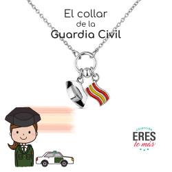 Colgante mujer Guardia Civil plata